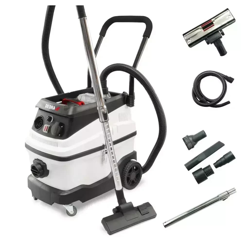 Priemyselný vysávač na vysávanie nasucho a namokro 1600W 30L