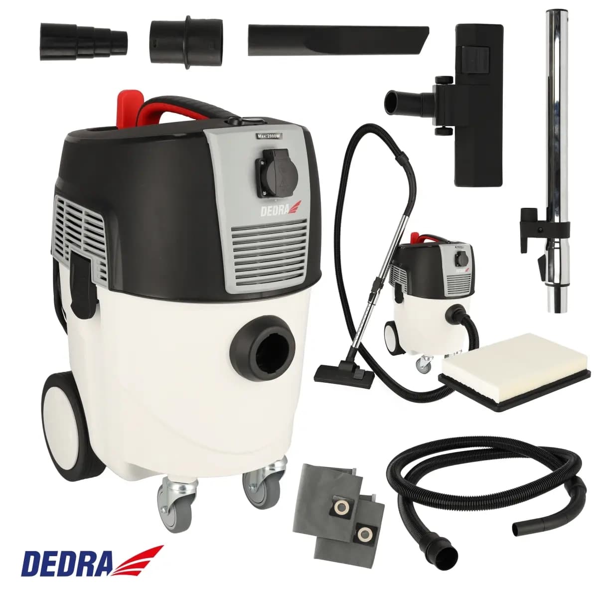 Dielenský vysávač s automatickým oklepom filtra, 1600W