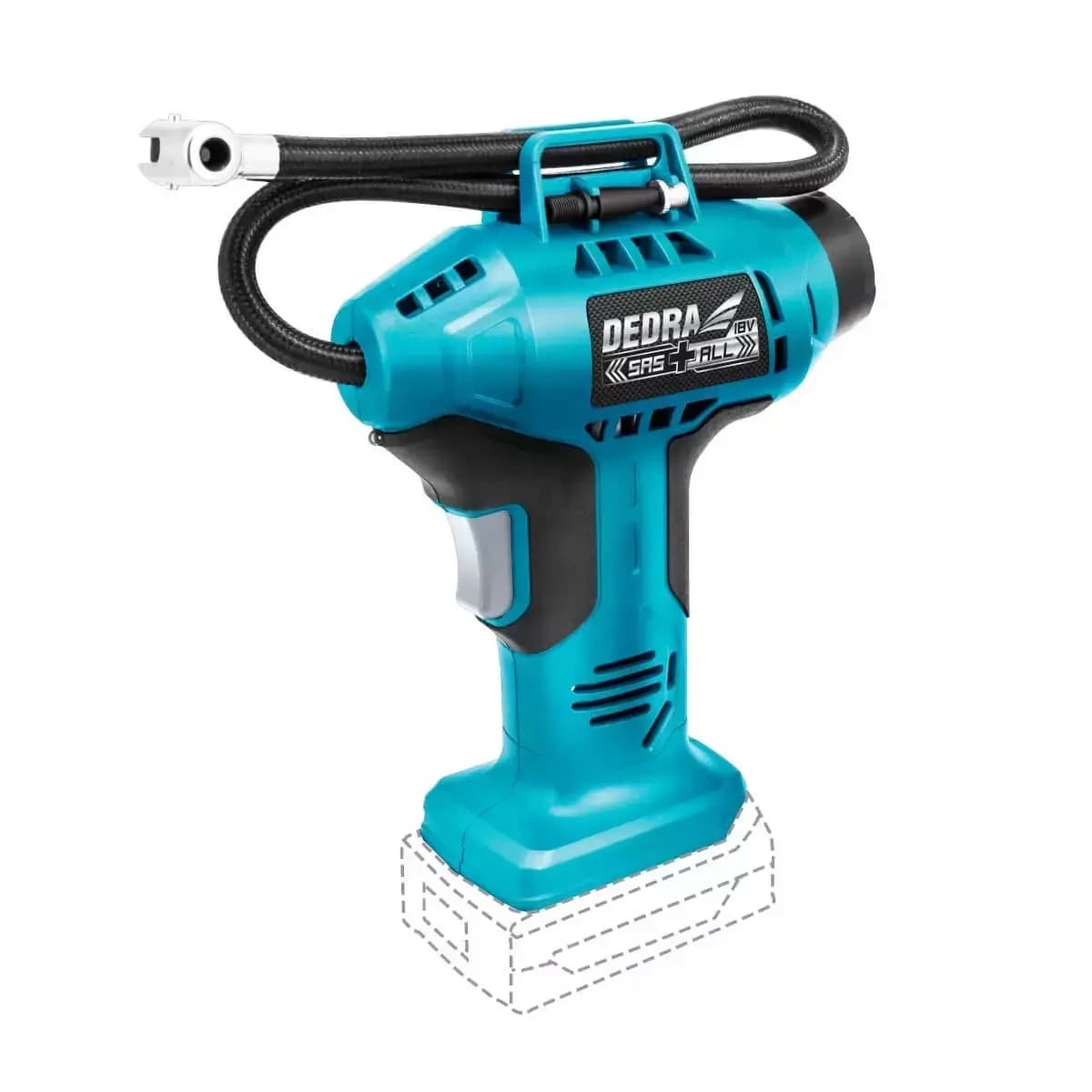 Pištoľový mini kompresor 11 bar, 18V (DED7078)