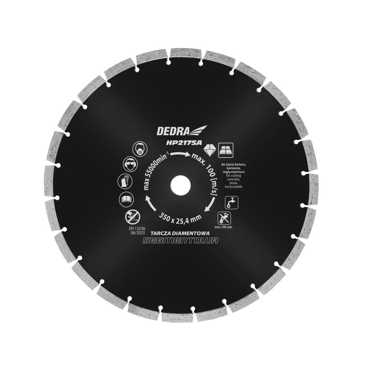 Diamantový kotúč na betón 100m/s, 400x25,4mm
