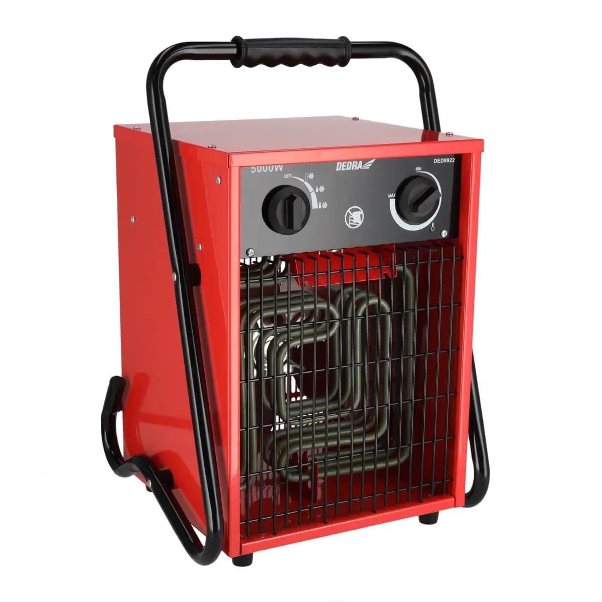 Elektricky ohrievač vzduchu 2500/5000W, 400 V, termostat, funkcia ventilátora